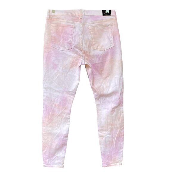 NWT Jen7 Baby Pink Ankle Skinny Jeans Women’s 10 Stretch Denim - Picture 3 of 15